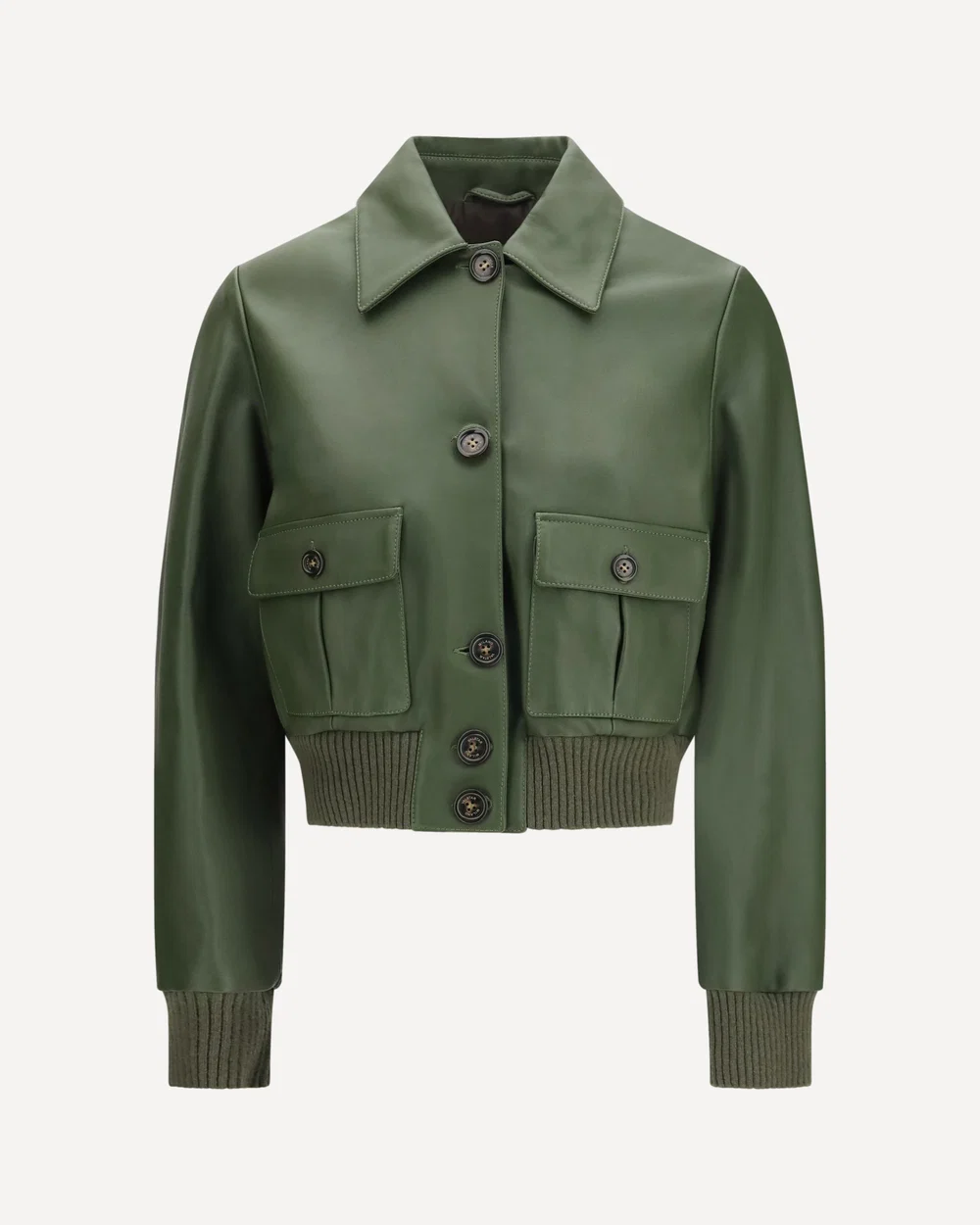 Cropped nappa Valstarino Jacket