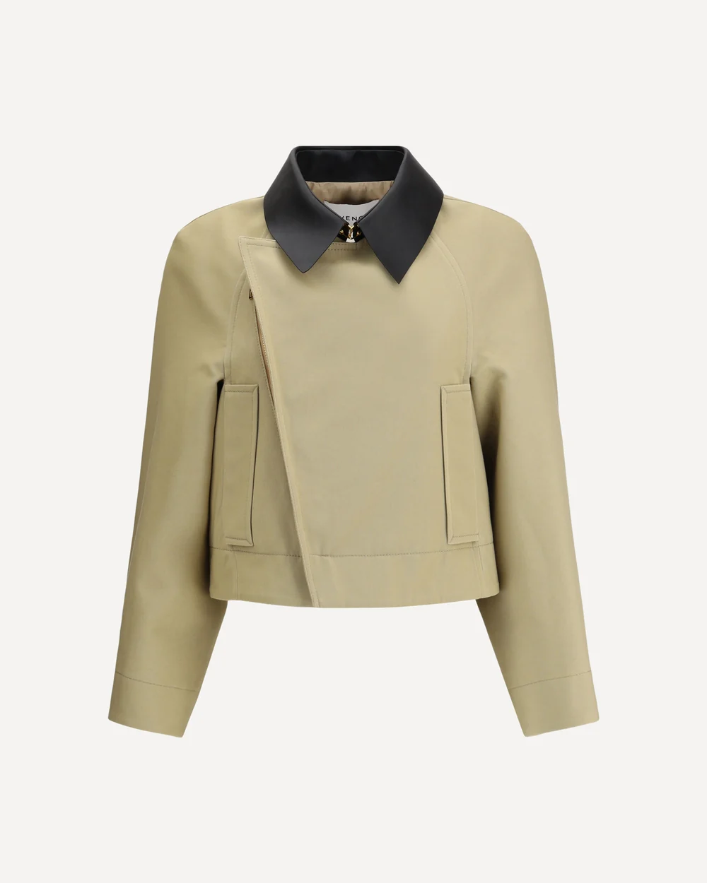 Cropped cotton and wool Caban