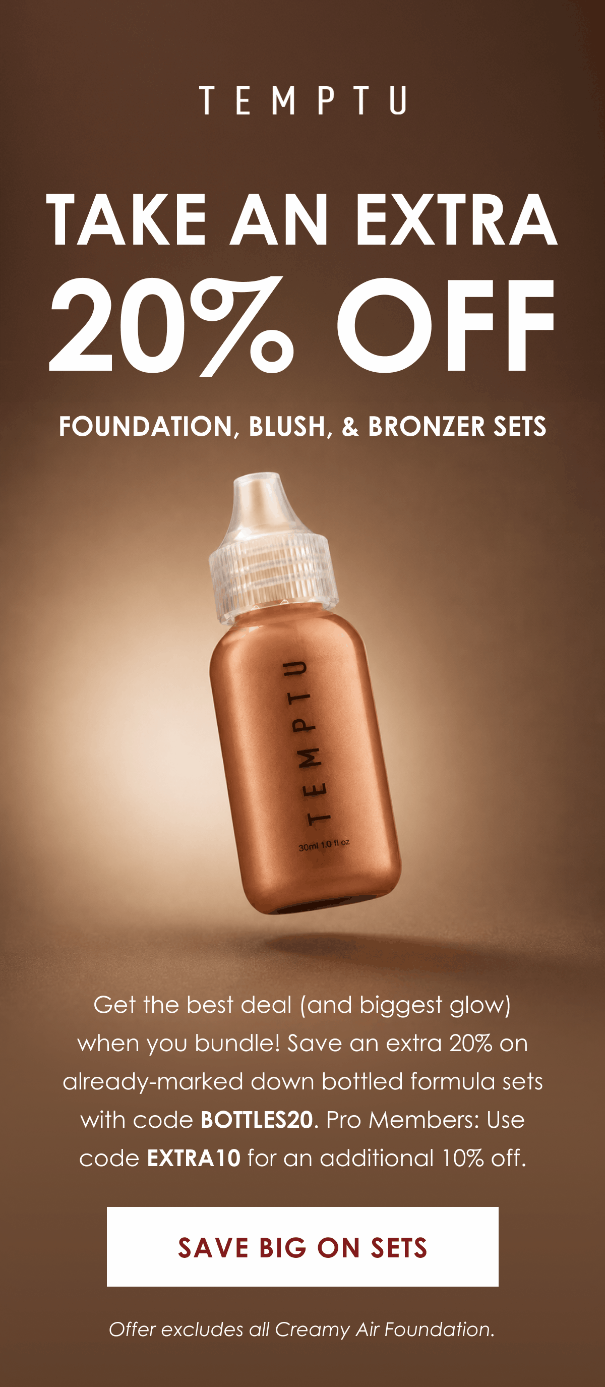 Save Big On Sets. Use Code BOTTLES20