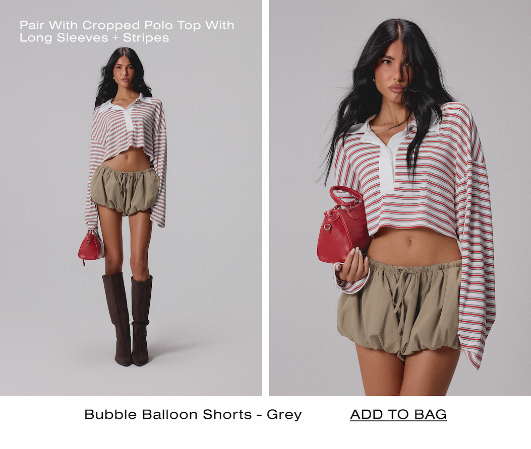 Bubble Balloon Shorts - grey