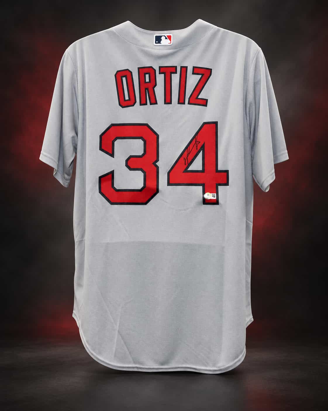 David Ortiz Signed Boston Red Sox Gray Jersey