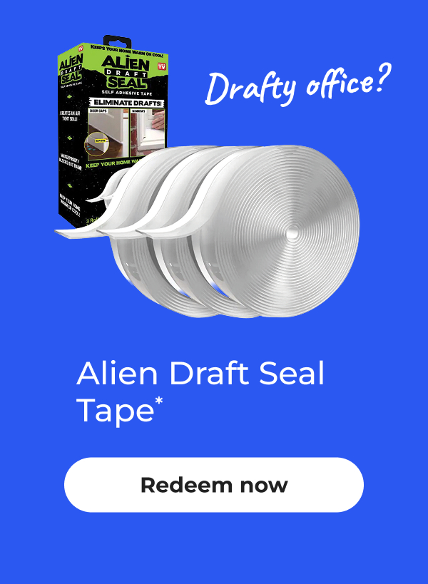 Drafty office? Alien Draft Seal Tape* – Redeem now
