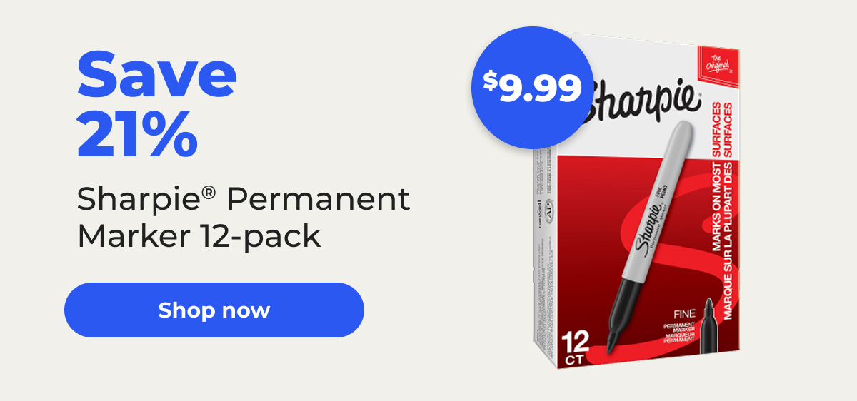 [$9.99] Save 21% Sharpie® Permanent Marker 12-pack - Shop now