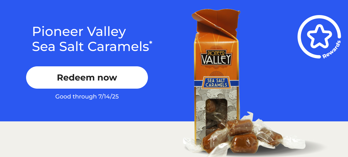 [Rewards] Pioneer Valley Sea Salt Caramels* Good through 7/14/25 – Redeem now