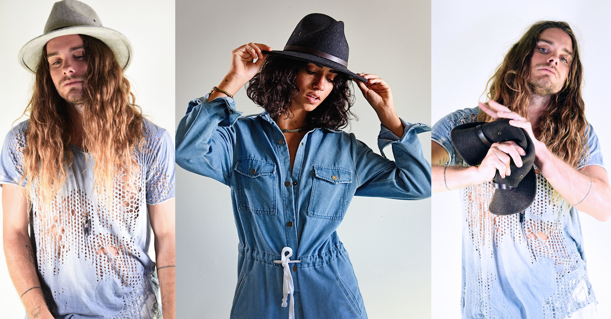 A packable FallenBROKENstreet felt hat