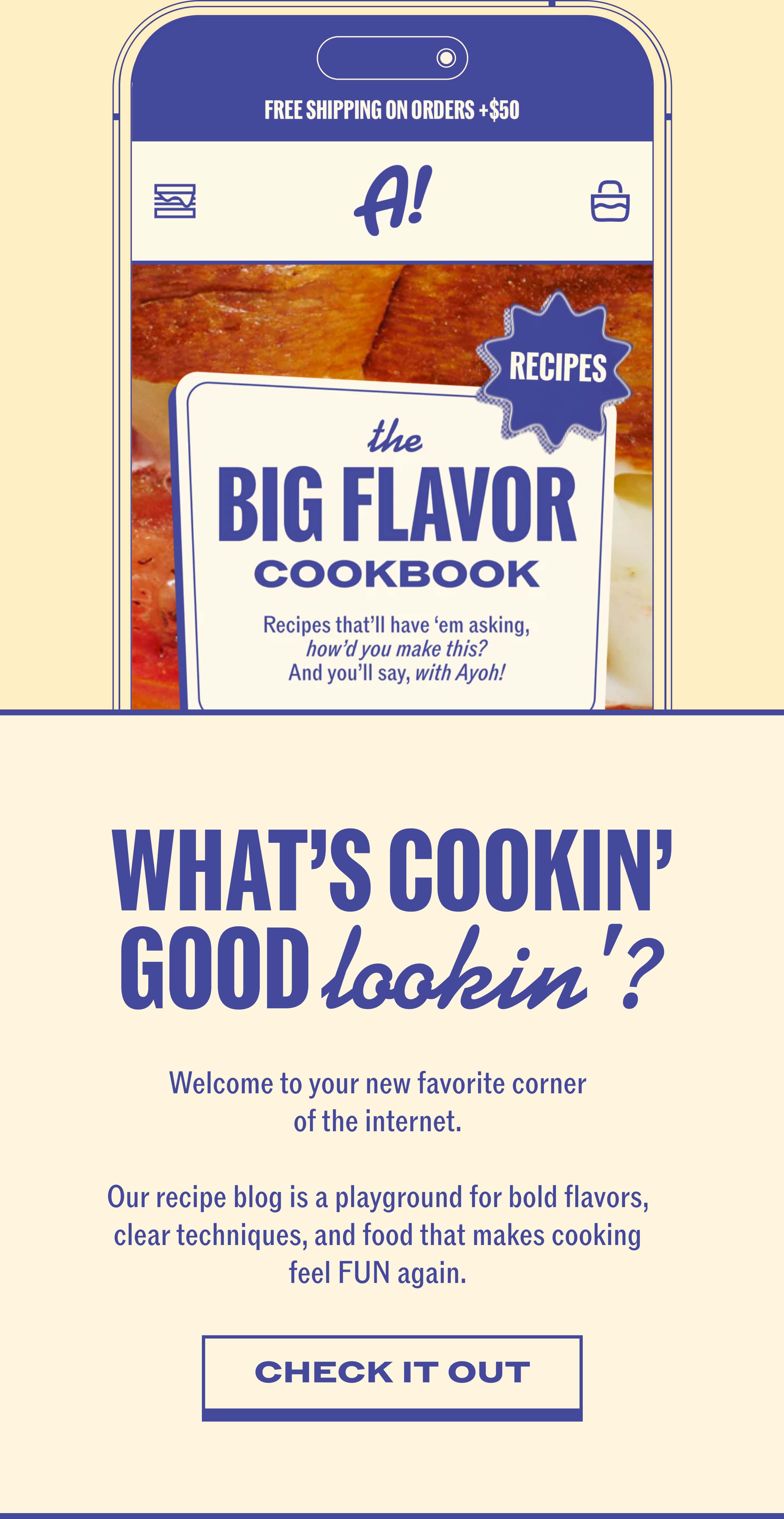 What’s cookin’ good lookin’?