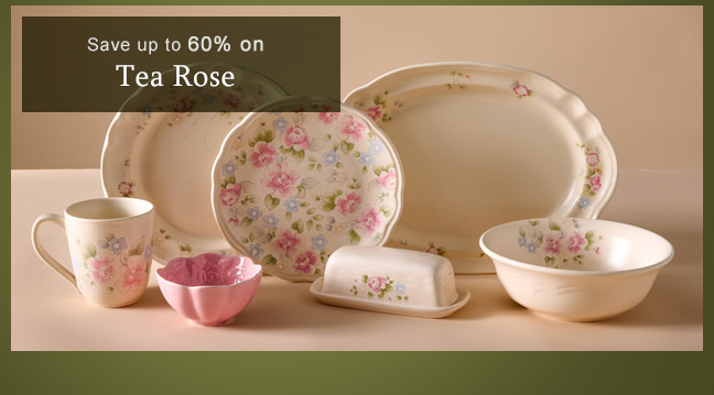 Tea Rose dinnerware
