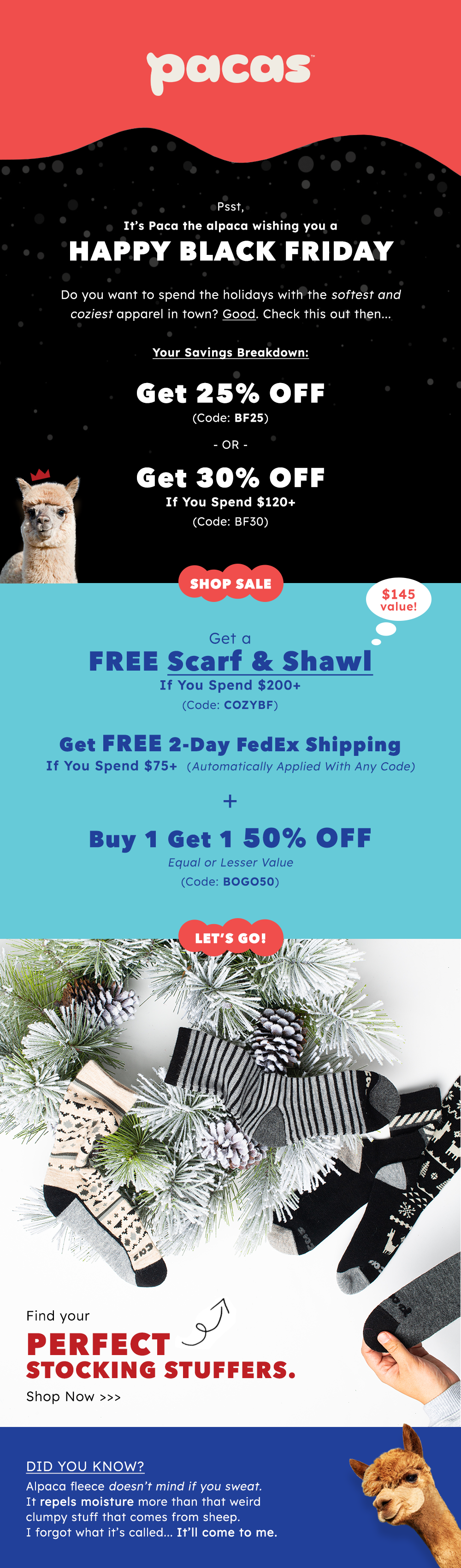 Pacas Black Friday Sale