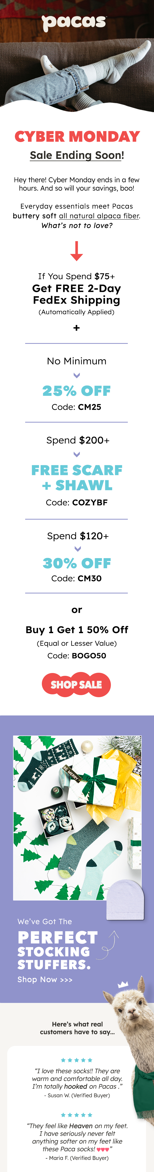 Pacas Black Friday Sale
