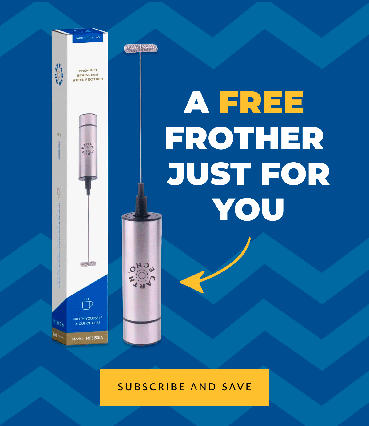 Open this to get your free frother Earth Echo Foods