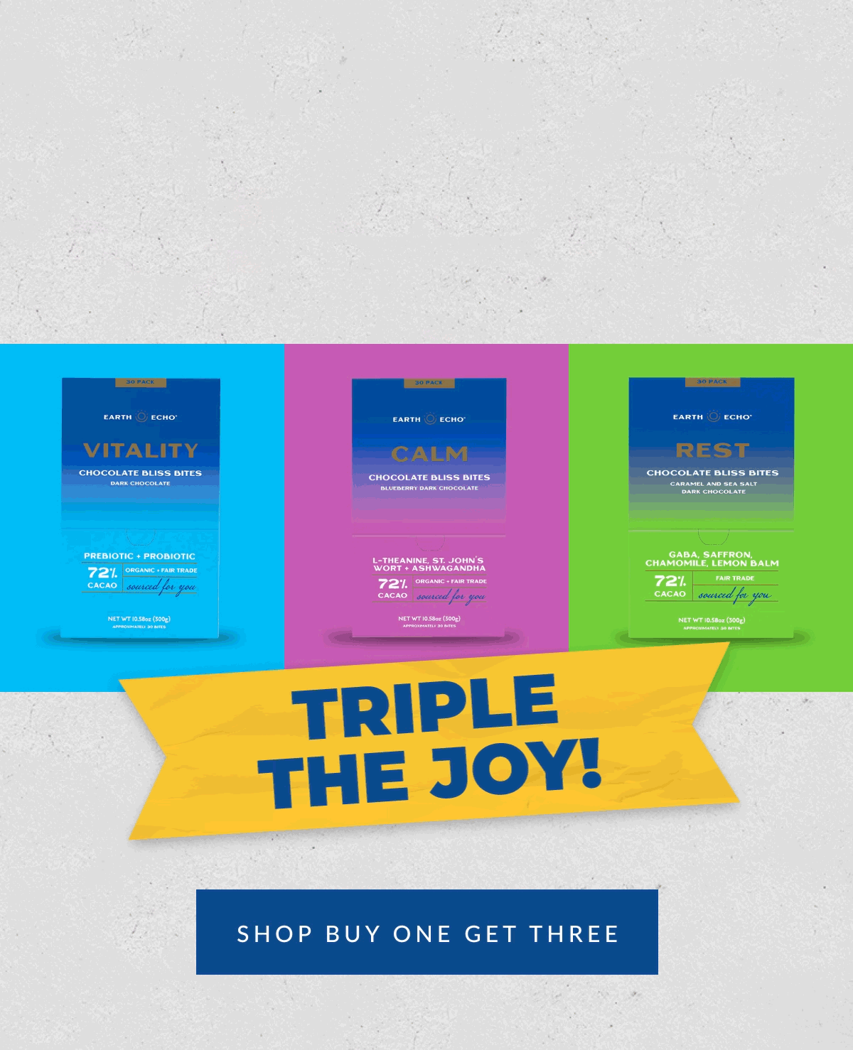 Buy One, Get Two FREE on Bliss Bites Earth Echo Foods