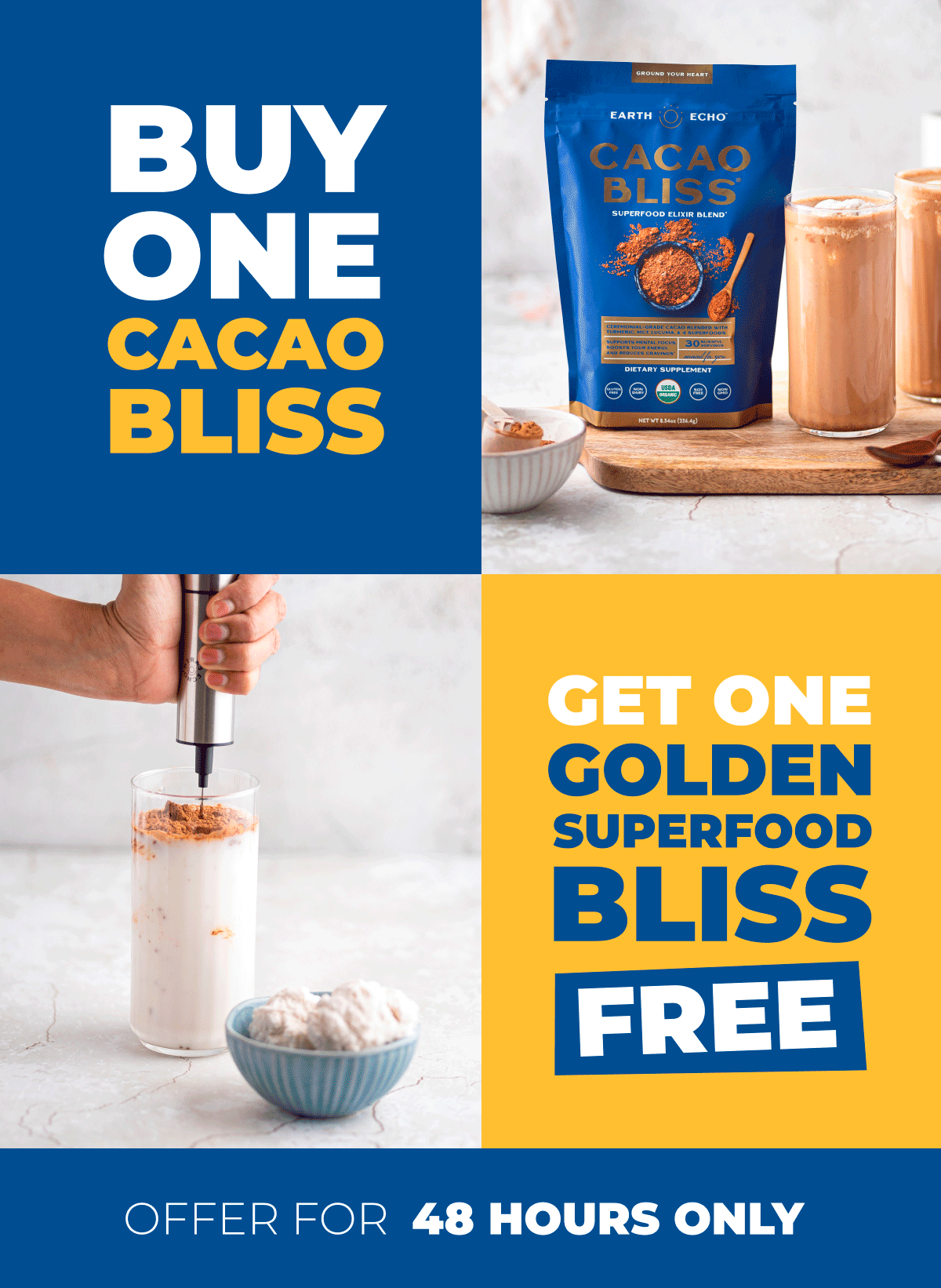 Double your Superfoods FREE Earth Echo Foods