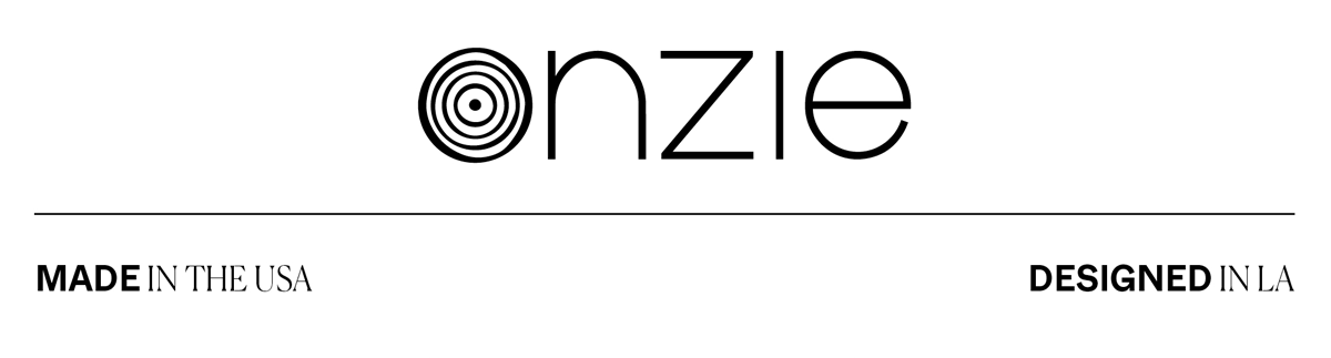 ONZIE. Made in the USA. Design in LA