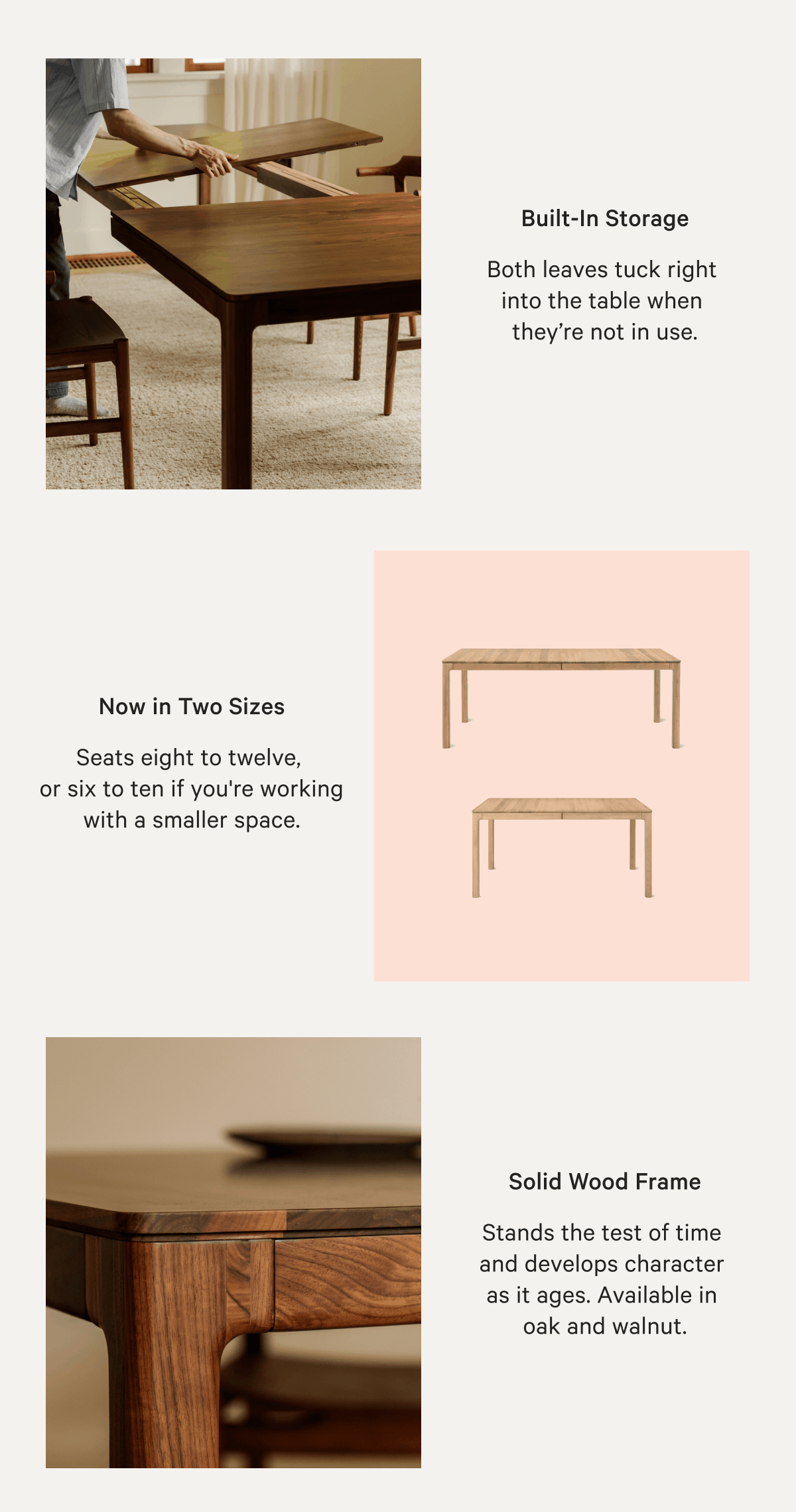 Bridge Dining Table - Restocked + New Size