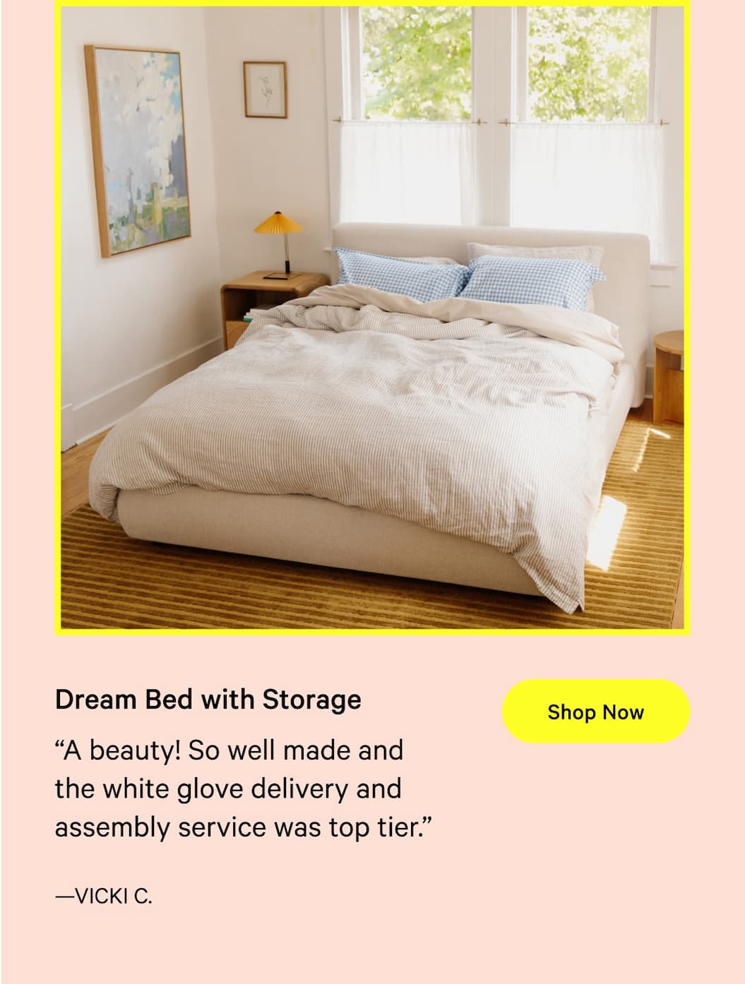 Dream bed with storage