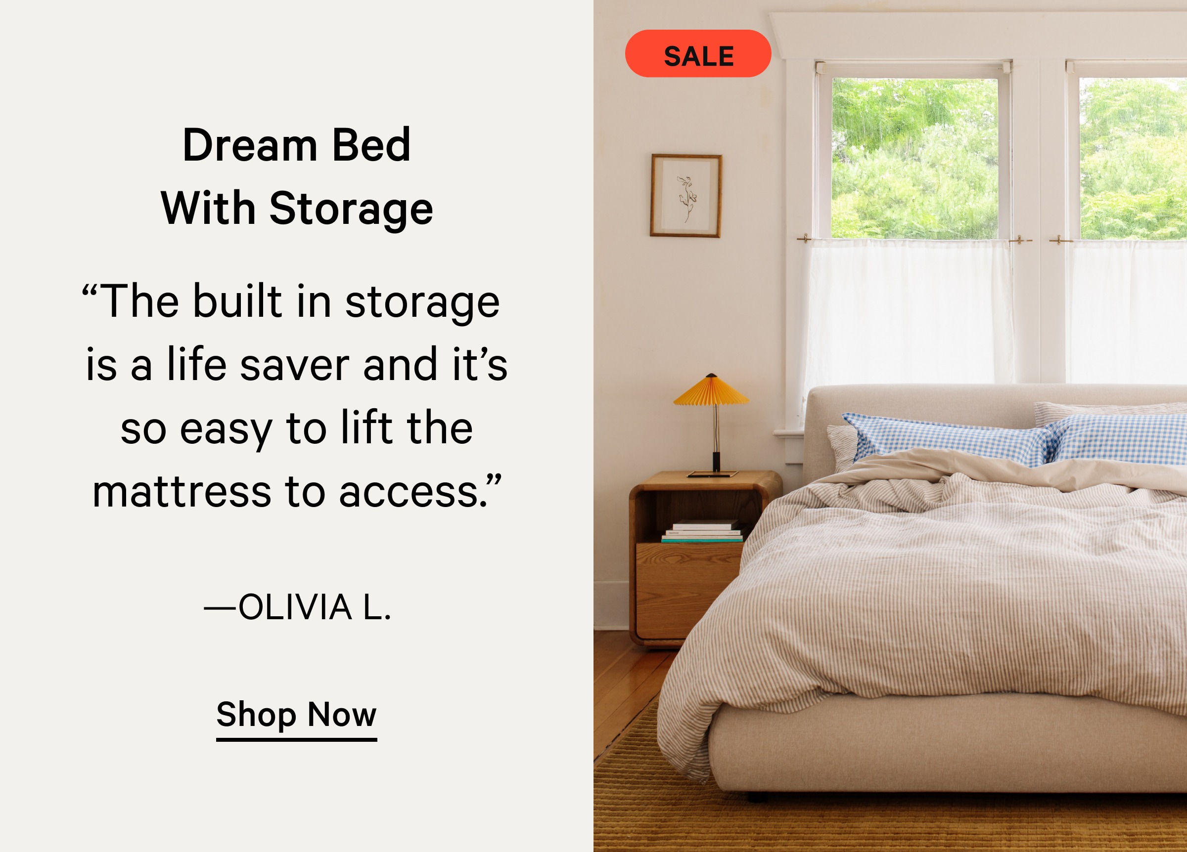 Dream Bed with Storage on Sale
