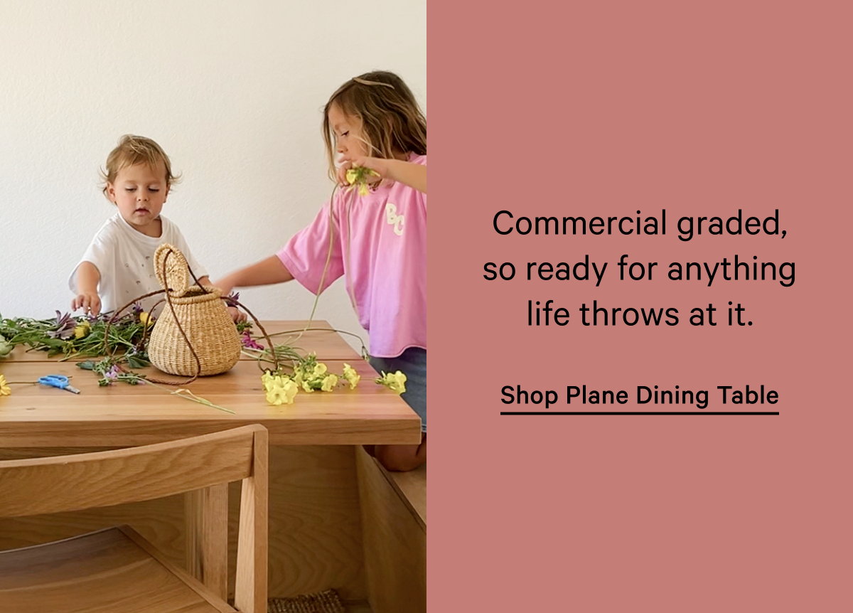 Title Commercial graded, so ready for anything life throws at it.  Shop Plane Dining Table
