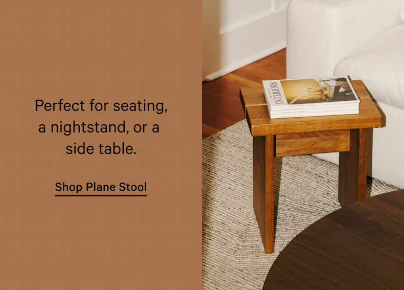 Title Perfect for seating, a nightstand, or a  side table. Shop Plane Stool