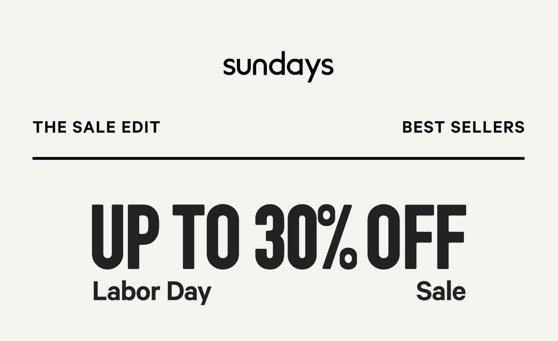 Save up to 30% during the Labor Day Sale