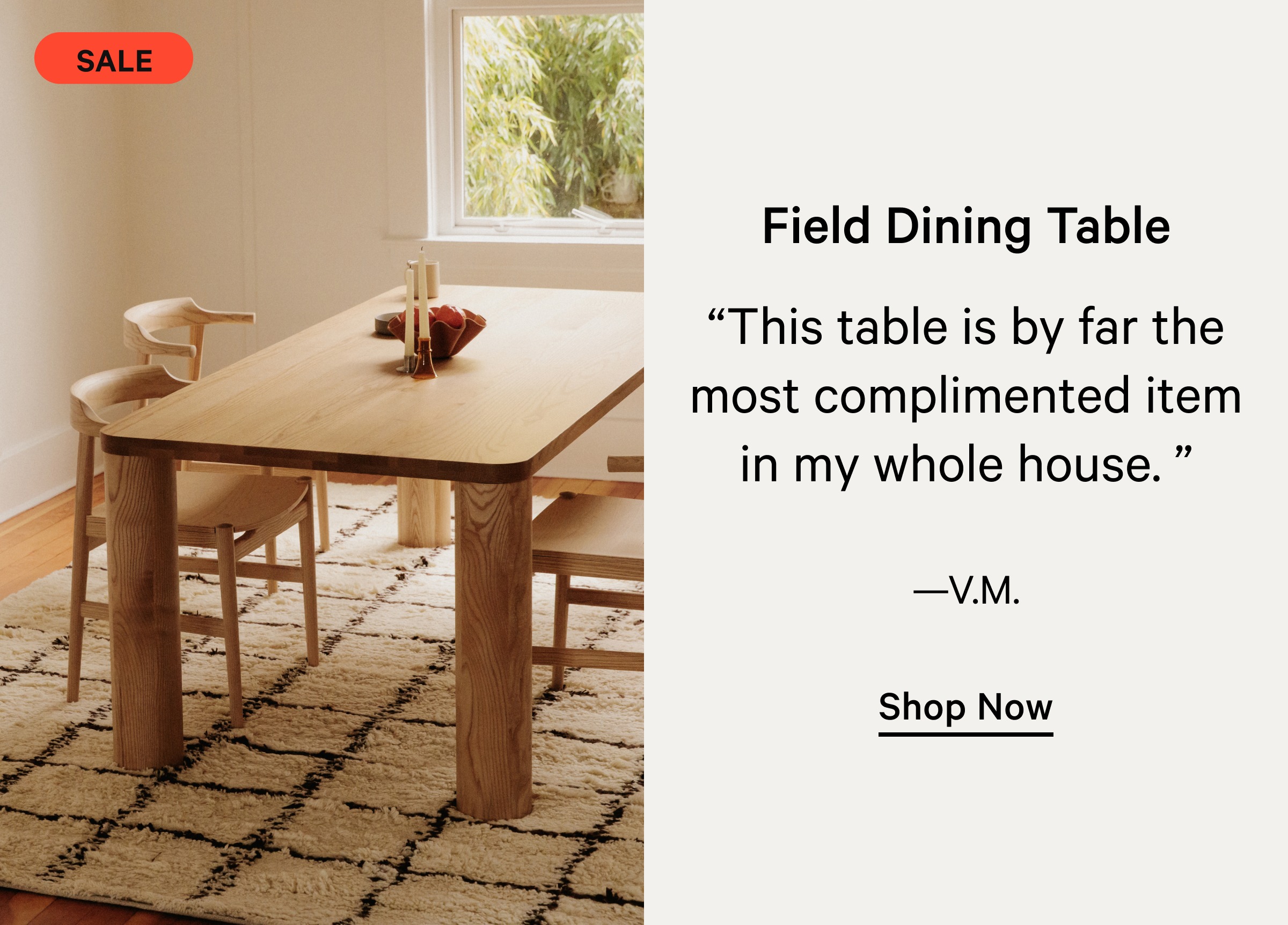 Field Dining Table on Sale