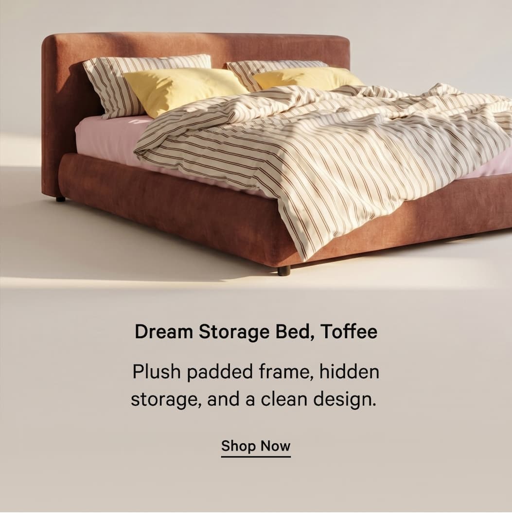 Dream storage bed, toffee