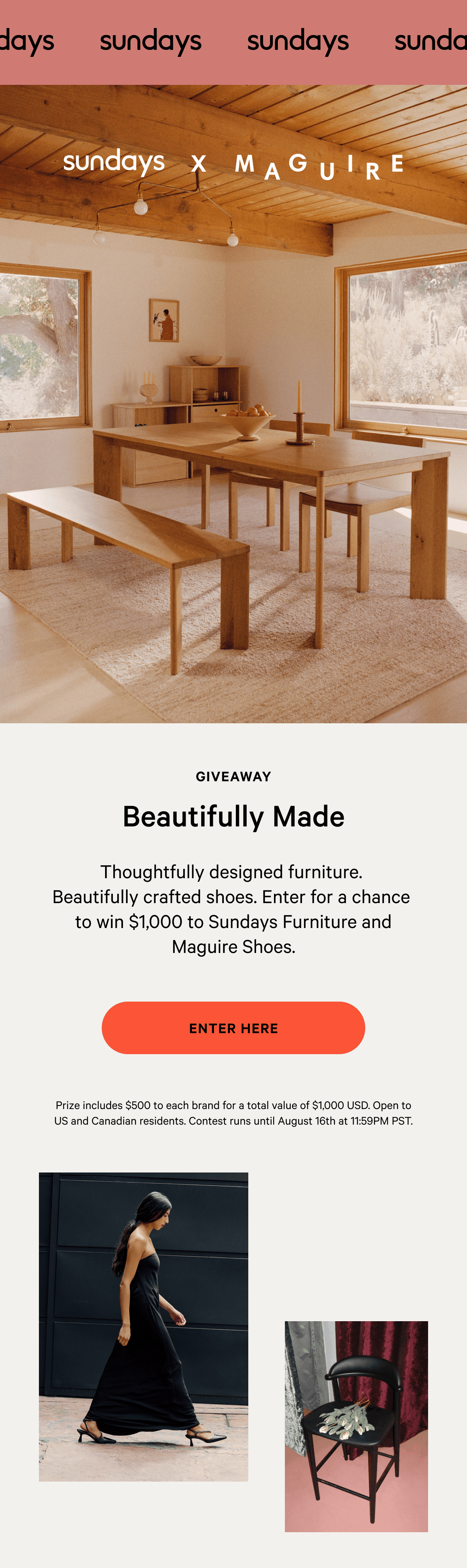 Sundays x Maguire Giveaway