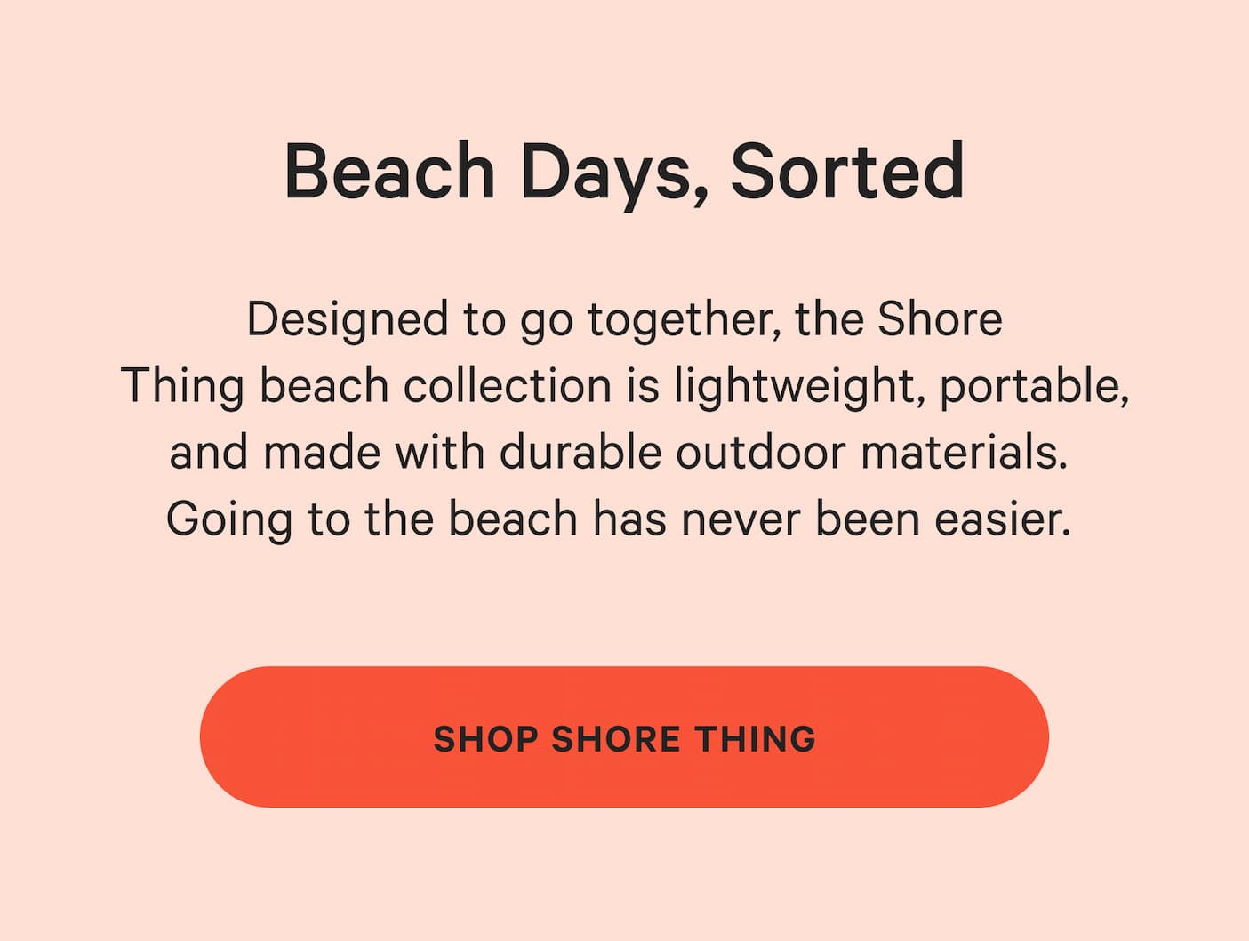 Beach Days, Sorted