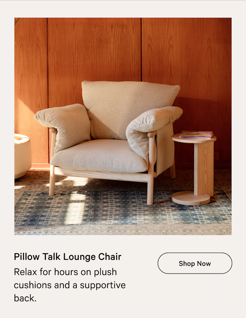 Pillow Talk Lounge Chair Relax for hours on plush cushions and a supportive back.