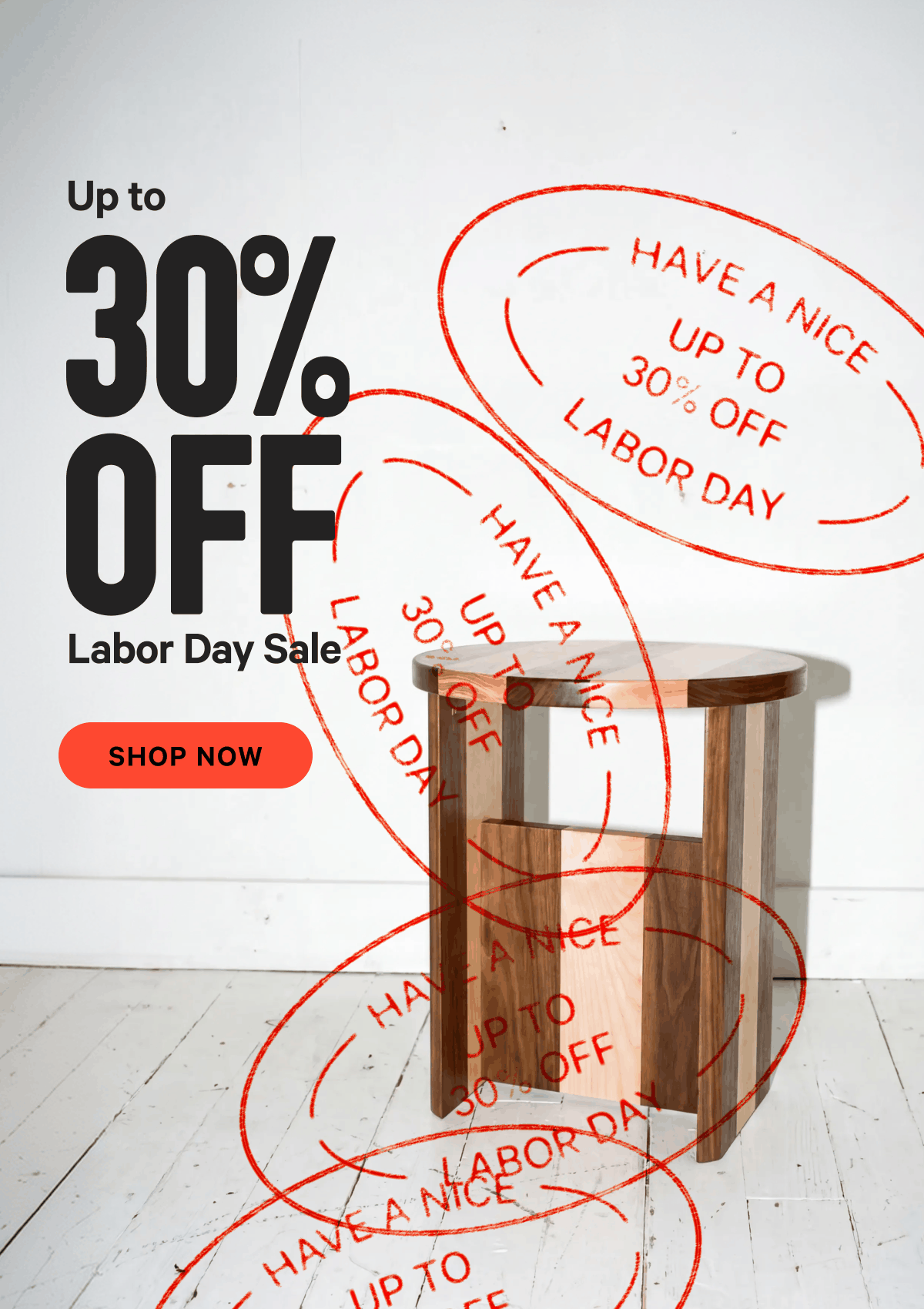 Save up to 30% during the Labor Day Sale
