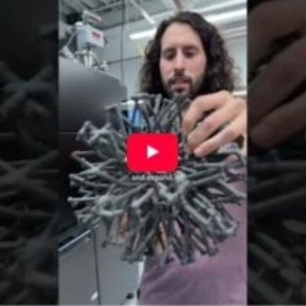 Our Director of Hardware Ian used Fuse X1 to create a print in place hoberman sphere.