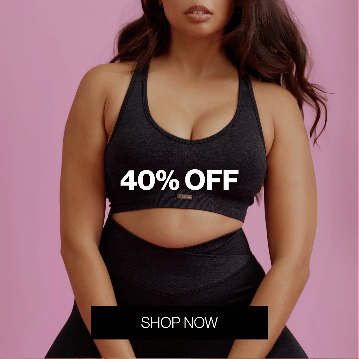 Focus Seamless Sports Bra Black