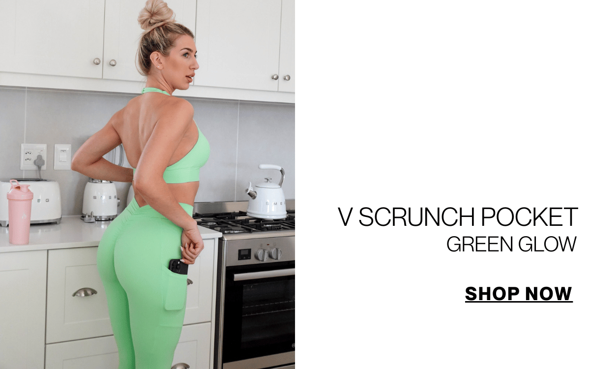 v scrunch pocket green glow