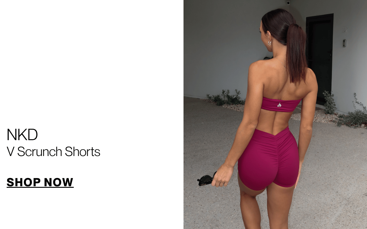 NKD V scrunch shorts