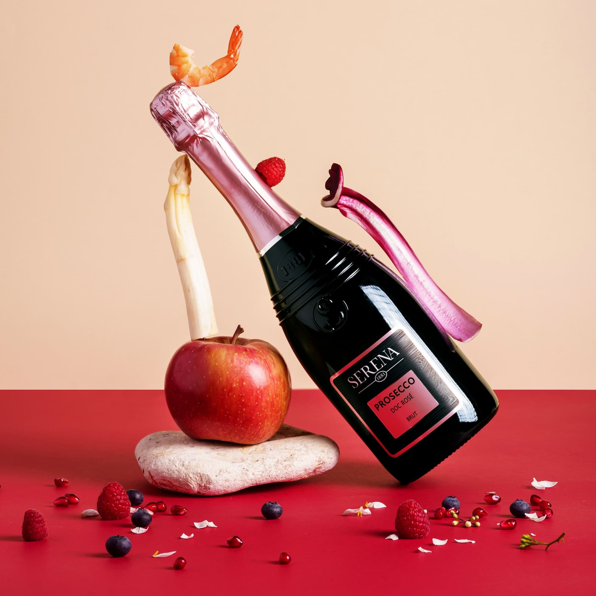 Serena prosecco rose ilupilt õunaga