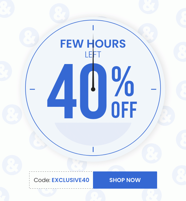 2 days left to go 40 off