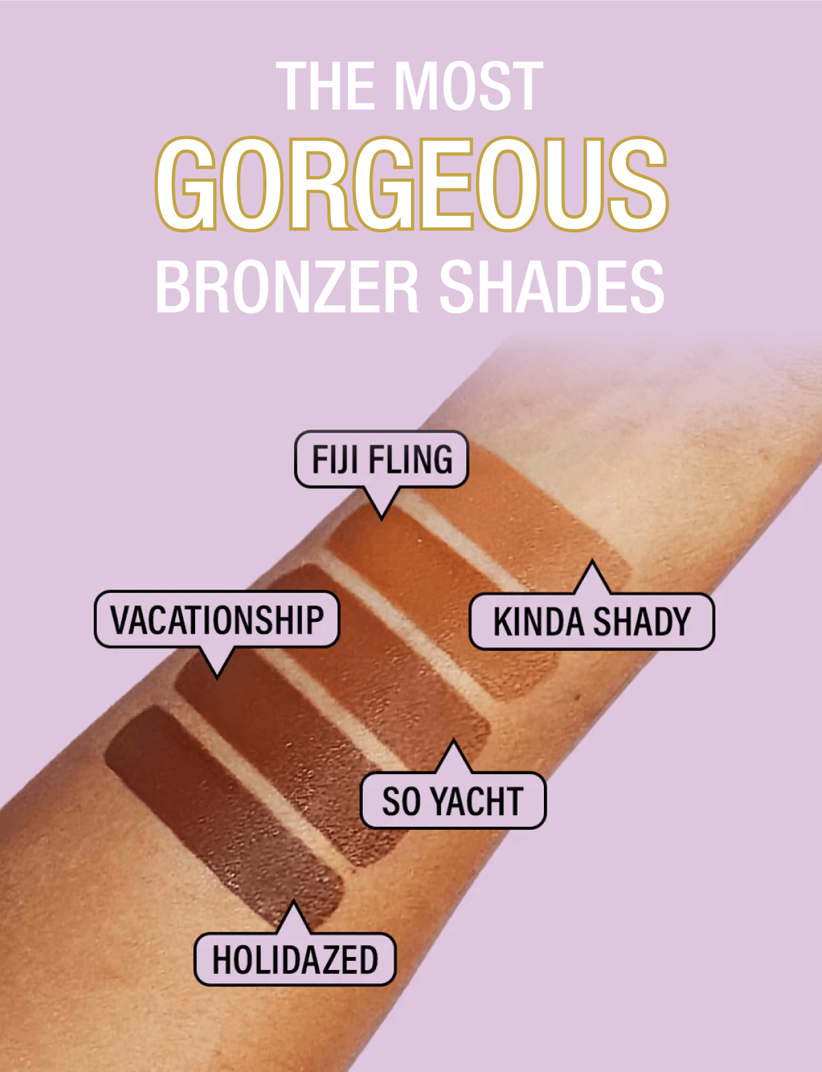 The most Bronzer shades 😍 Jordana Ticia UK