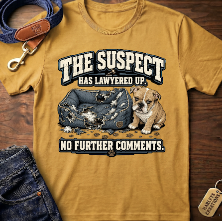 The Suspect Has Lawyered Up T-Shirt