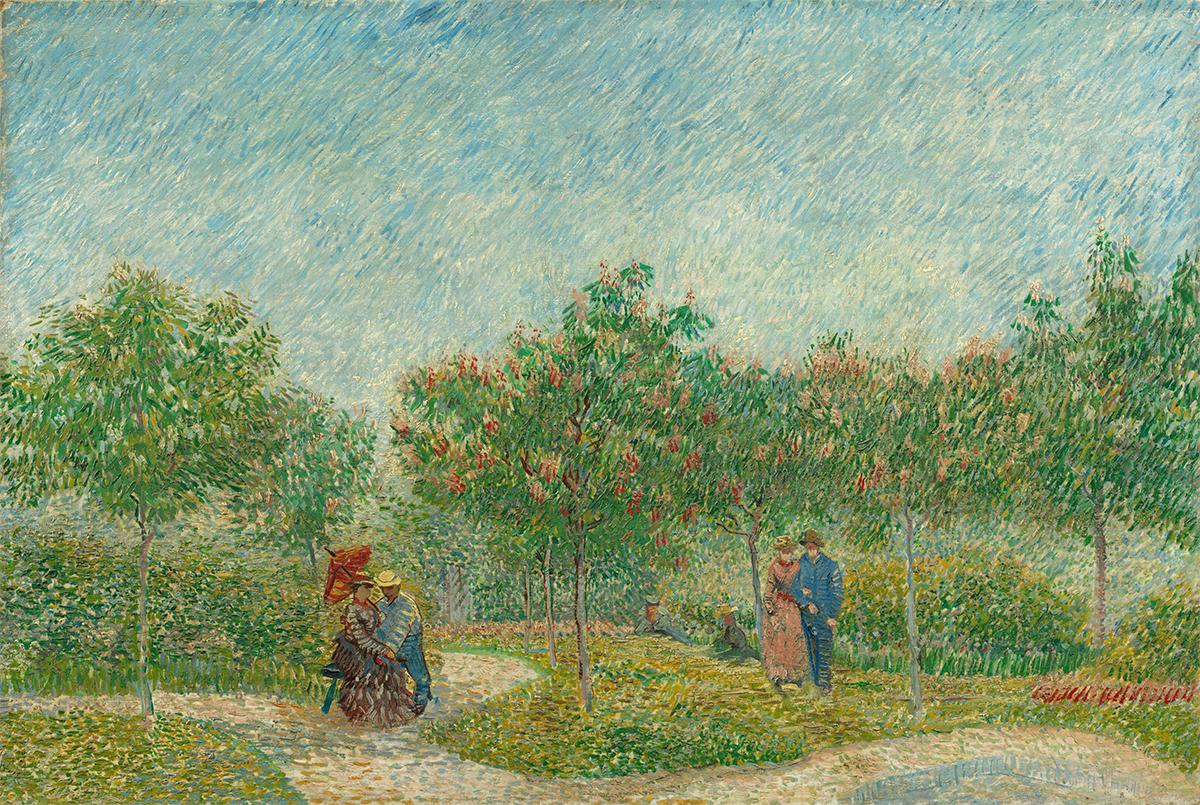 Garden with Courting Couples by Vincent van Gogh