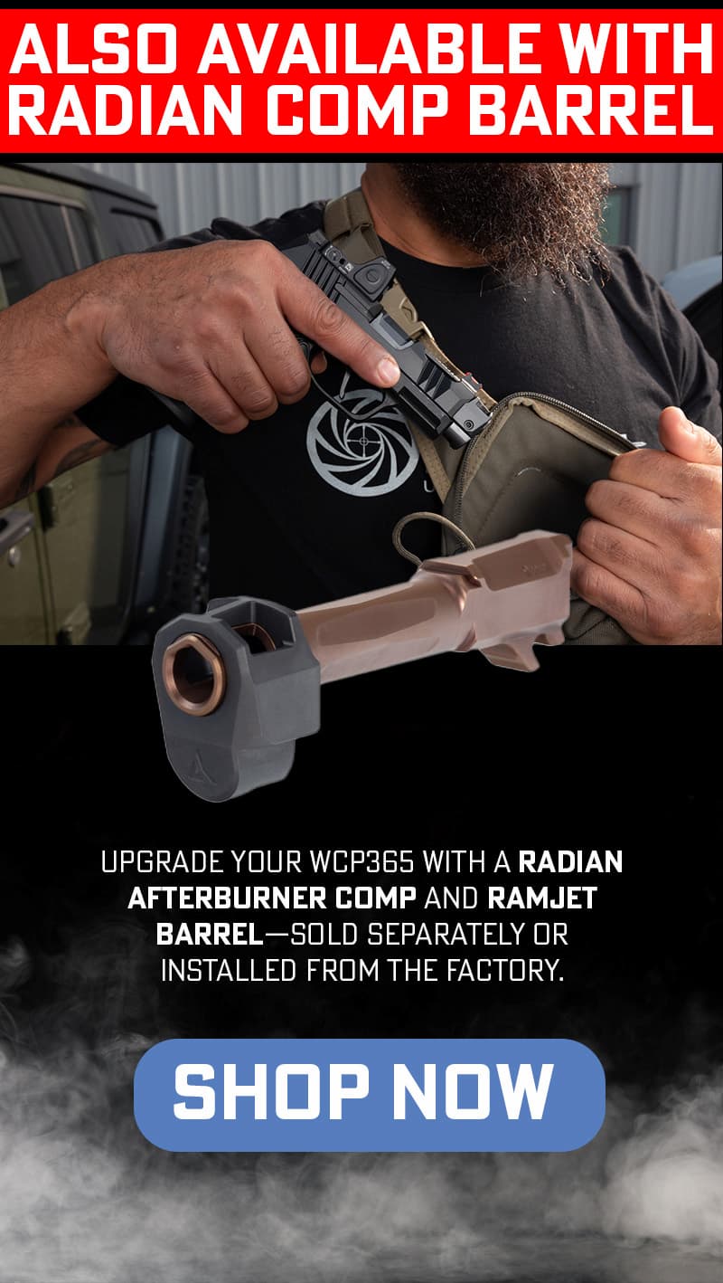 radian comp barrel for wcp365 2.0 pistol