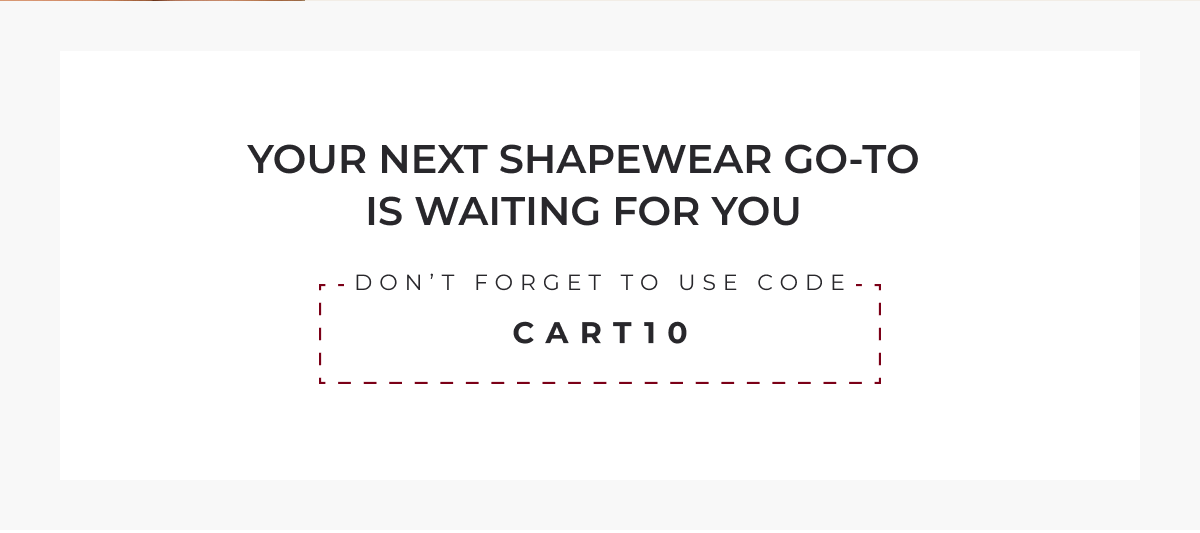 Don't Forget To Use Code - CART10