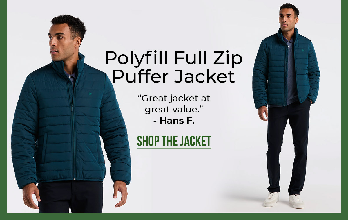 Shop the Polyfill Full Zip Puffer Jacket