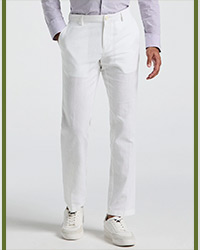 Shop the Linen Slim Fit Chino Pants