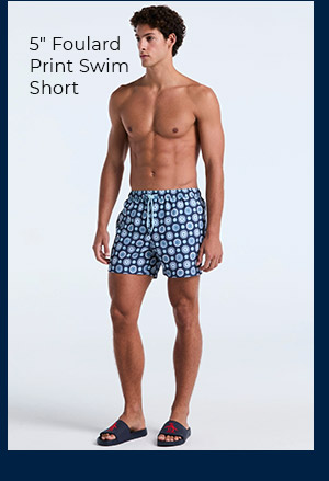 Shop the 5" Foulard Print Swim Short