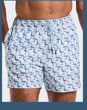 Shop the 5" All-Over Print Geo Swim Short