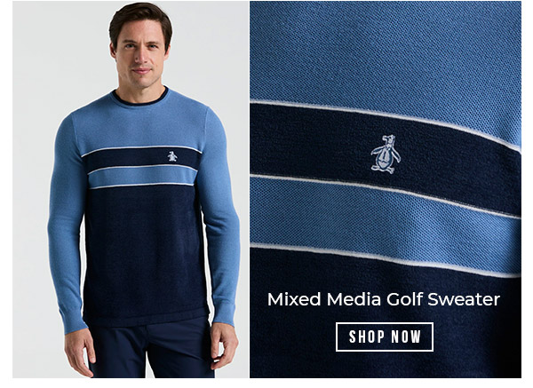 Shop the Mixed Media Golf Sweater