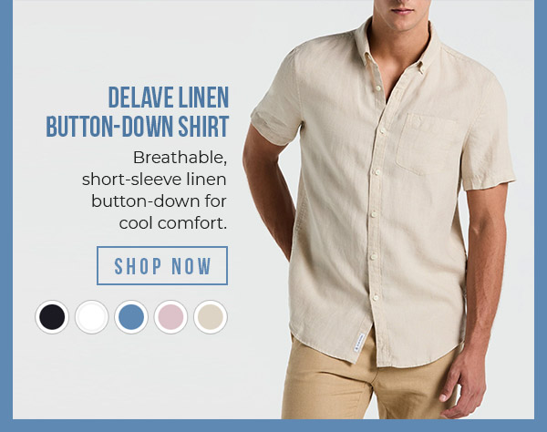 Shop NEW! Delave Linen Button-Down Shirt