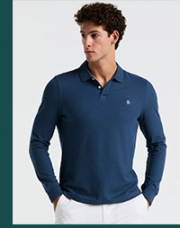 Shop the Long Sleeve Pique Polo