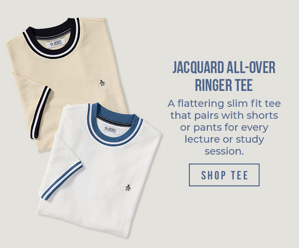 Shop the Jacquard All-Over Ringer Tee