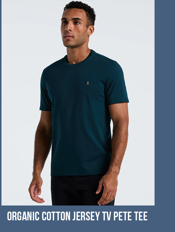 Shop the Organic Cotton Jersey TV Pete Tee