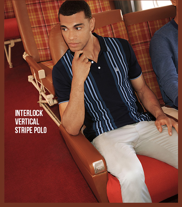 Shop the Interlock Vertical Stripe Polo